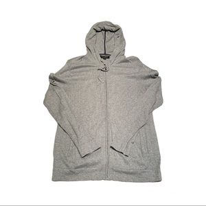 Banana Republic Factory Gray Zip-Up Hoodie
